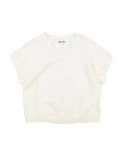Aymara Babies'  Toddler Girl Sweater Ivory Size 6 Linen, Cotton In White