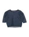 Aymara Babies'  Toddler Girl Sweater Navy Size 6 Linen, Cotton In Navy Blue