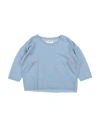 Aymara Toddler Girl Sweater Sky Blue Size 6 Linen, Cotton In Blue