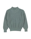 Aymara Toddler Girl Turtleneck Sage Green Size 6 Alpaca Wool, Polyamide, Merino Wool In Sage Green