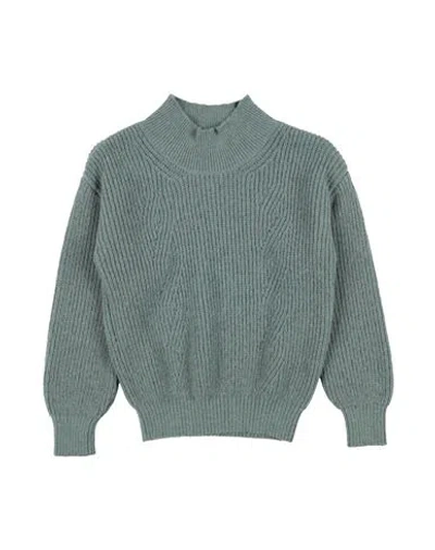 Aymara Babies'  Toddler Girl Turtleneck Sage Green Size 6 Alpaca Wool, Polyamide, Merino Wool