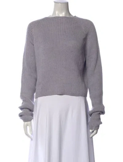 Pre-owned Ayni Alpaca Bateau Neckline Sweater W/ Tags In Grey