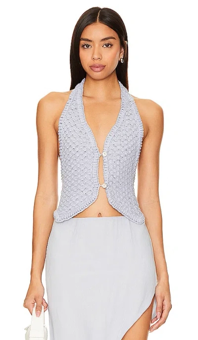 Ayni Bela Vest In Greyish Blue