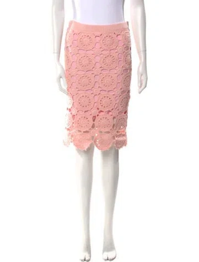 Pre-owned Ayni Lace Pattern Knee-length Skirt W/ Tags In Pink