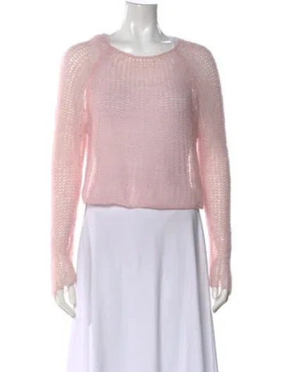 Pre-owned Ayni Scoop Neck Sweater In Pink