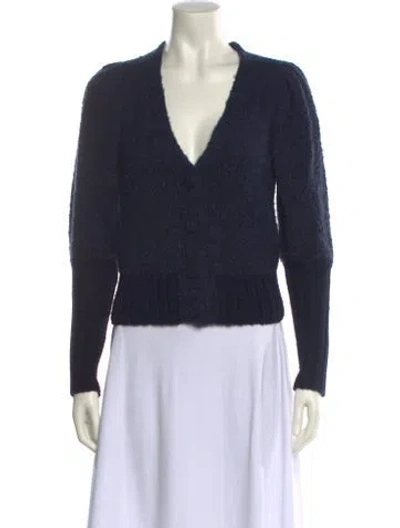 Pre-owned Ayni V-neck Sweater In Blue
