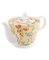 Aynsley China Cottage Garden Teapot In Multi