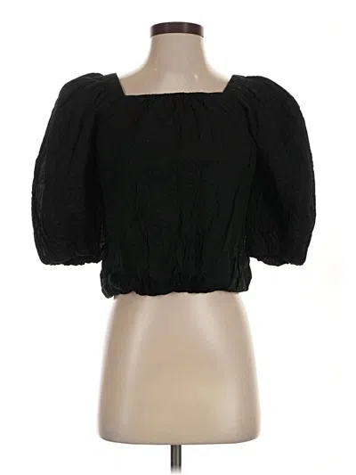 Pre-owned Ayr 3/4 Sleeve Blouse In Black