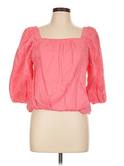 Pre-owned Ayr 3/4 Sleeve Blouse In Pink