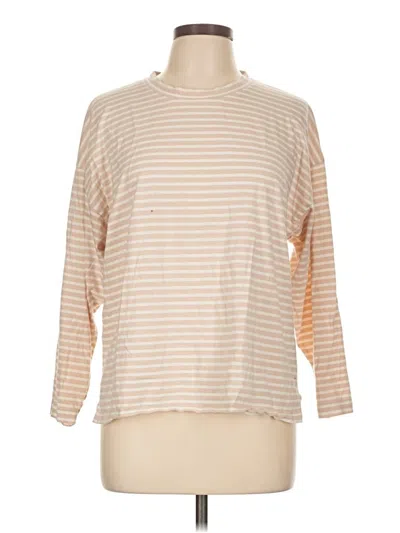 Pre-owned Ayr 3/4 Sleeve T-shirt In Tan