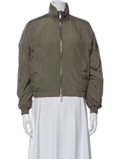 Pre-owned Ayr Bomber Jacket In Green