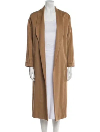 Pre-owned Ayr Camel Hair Coat In Brown