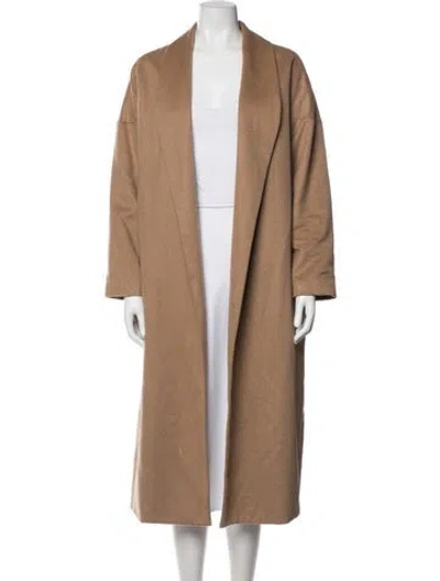 Pre-owned Ayr Camel Hair Coat In Brown