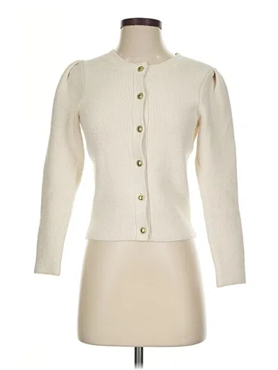 Pre-owned Ayr Cardigan Sweater In Ivory