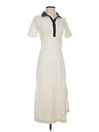 Pre-owned Ayr Casual Dress In Ivory