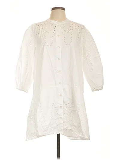 Pre-owned Ayr Casual Dress In Ivory
