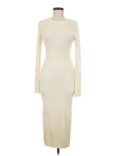 Pre-owned Ayr Casual Dress In Ivory