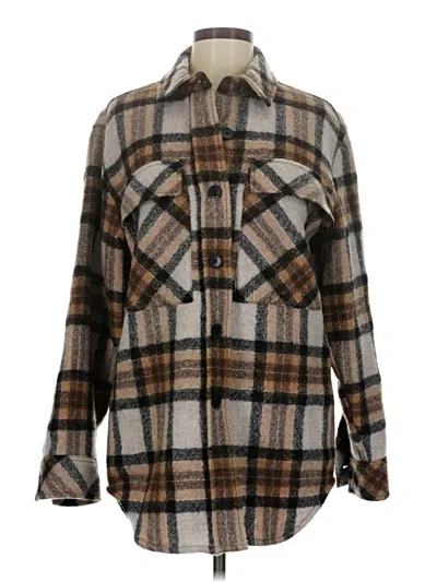 Pre-owned Ayr Coat In Brown