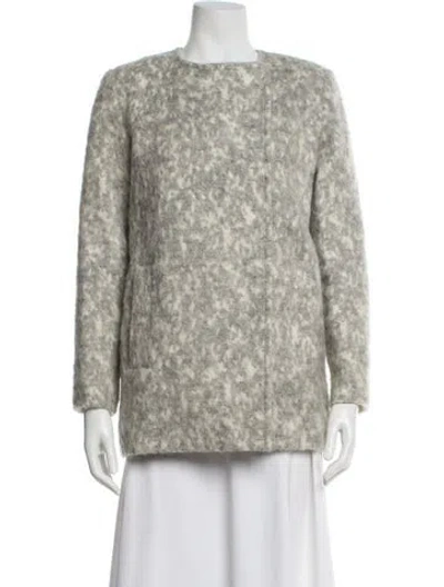 Pre-owned Ayr Coat In Gray