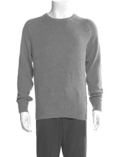 Pre-owned Ayr Crew Neck Long Sleeve Pullover In Gray