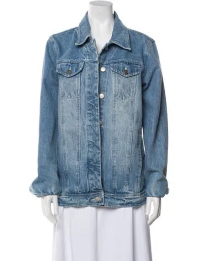 Pre-owned Ayr Denim Jacket In Blue