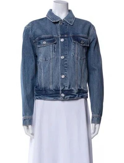 Pre-owned Ayr Denim Jacket In Blue