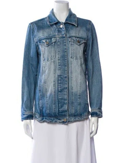 Pre-owned Ayr Denim Jacket In Blue