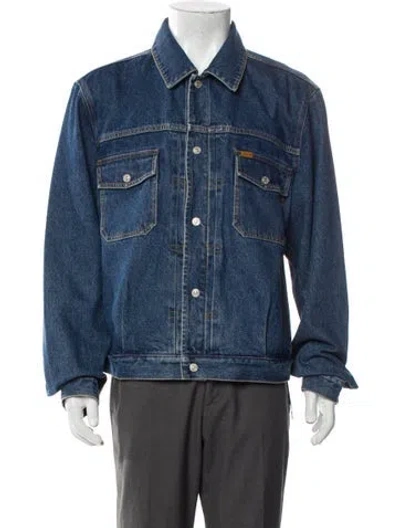Pre-owned Ayr Denim Jacket In Blue