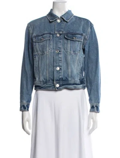 Pre-owned Ayr Denim Jacket In Blue