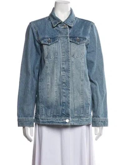Pre-owned Ayr Denim Jacket In Blue