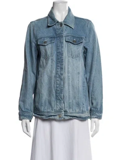 Pre-owned Ayr Denim Jacket In Blue