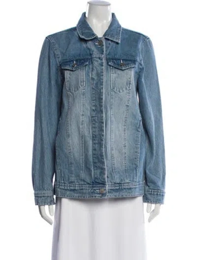 Pre-owned Ayr Denim Jacket In Blue