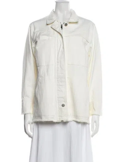 Pre-owned Ayr Denim Jacket In Neutrals
