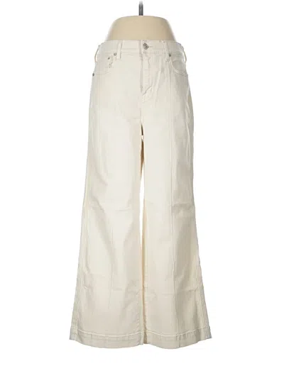 Pre-owned Ayr Jeans In Ivory