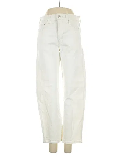 Pre-owned Ayr Jeans In Ivory