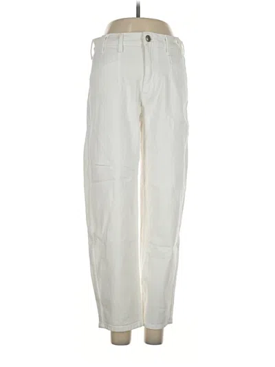 Pre-owned Ayr Jeans In Ivory