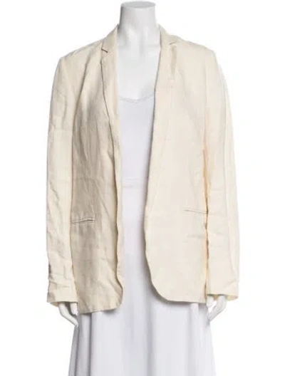 Pre-owned Ayr Linen Blazer In Neutrals