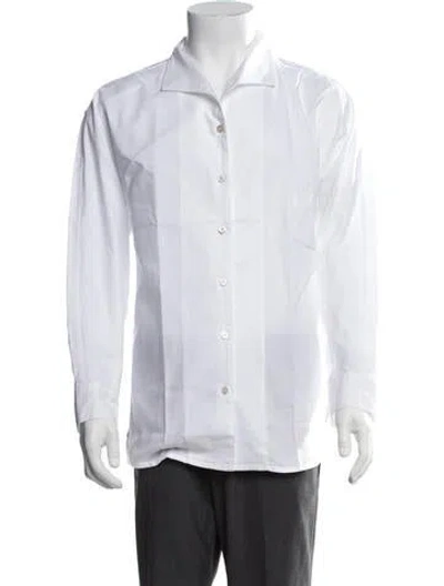 Pre-owned Ayr Long Sleeve Dress Shirt In White