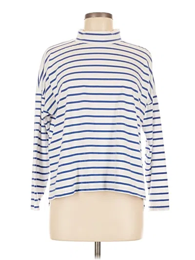 Pre-owned Ayr Long Sleeve Turtleneck In Blue