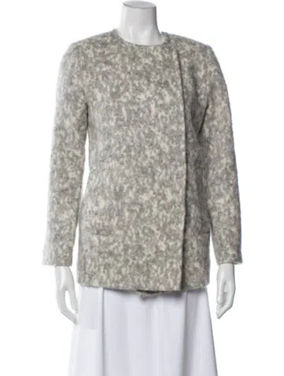 Pre-owned Ayr Printed Jacket In Gray