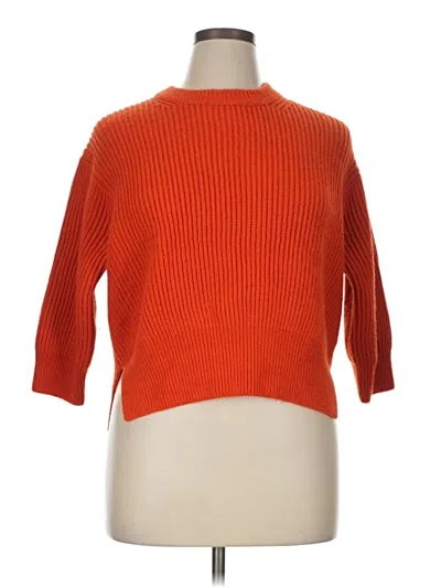 Pre-owned Ayr Pullover Sweater In Orange