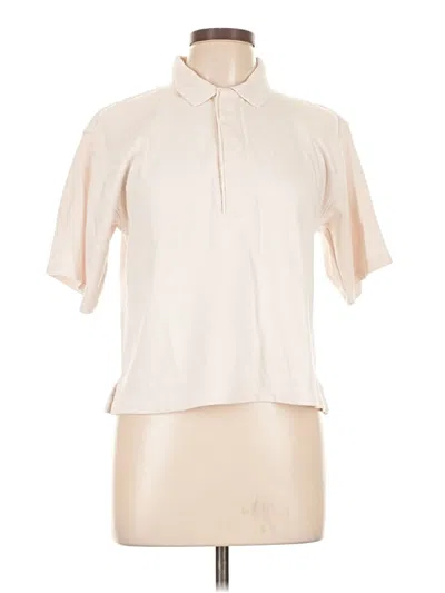 Pre-owned Ayr Short Sleeve Blouse In White