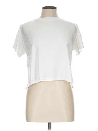 Pre-owned Ayr Short Sleeve Turtleneck In Ivory
