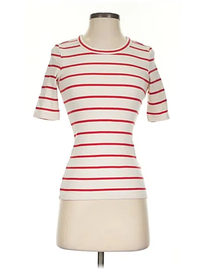 Pre-owned Ayr Short Sleeve Turtleneck In Ivory