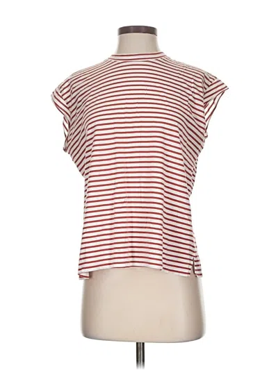 Pre-owned Ayr Short Sleeve Turtleneck In Red