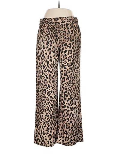 Pre-owned Ayr Silk Pants In Gold
