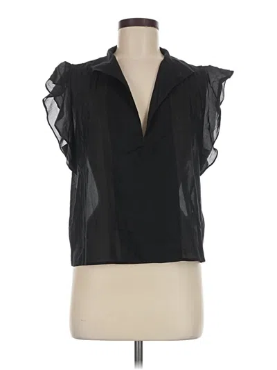 Pre-owned Ayr Sleeveless Blouse In Black