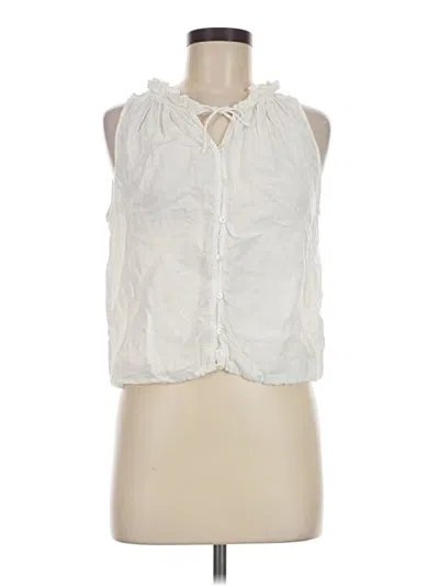 Pre-owned Ayr Sleeveless Blouse In Ivory
