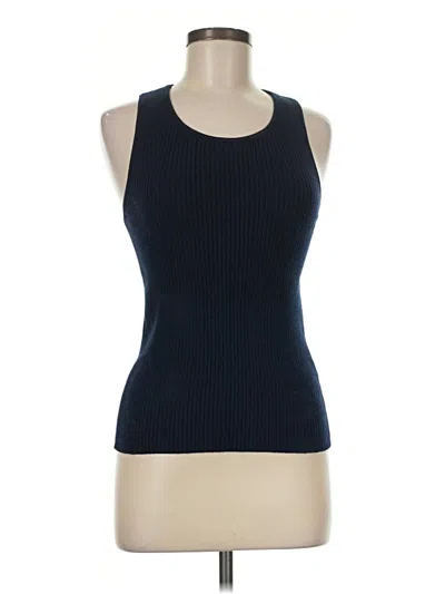 Pre-owned Ayr Sleeveless Top Blue Halter Neckline Tops