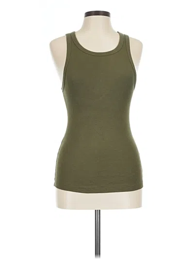 Pre-owned Ayr Sleeveless Top Green Halter Neckline Tops